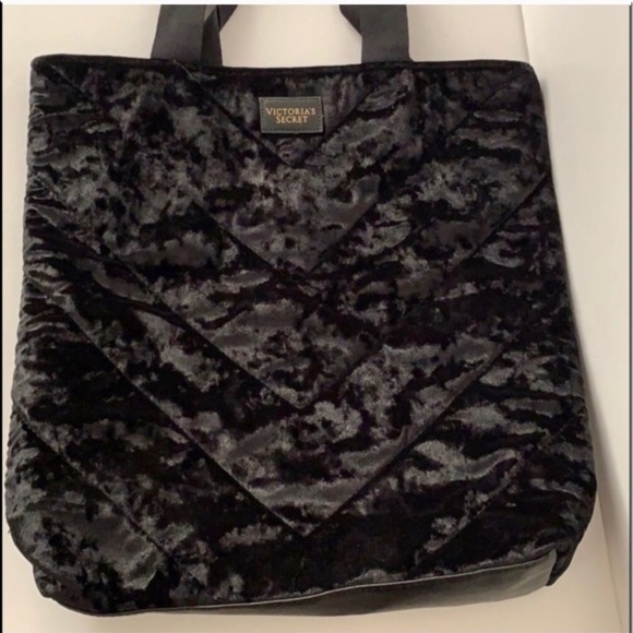 Victoria’s Secret Velvet Shoulder Tote Bag - Picture 3 of 11